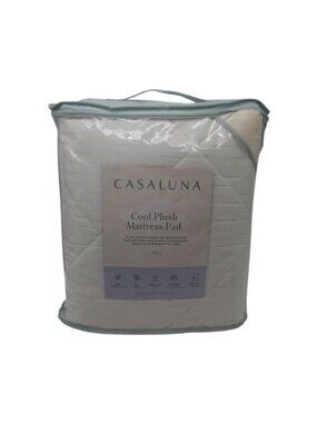 NWD Casaluna Cool Plush Mattress Pad White Full Comfort Home Deco